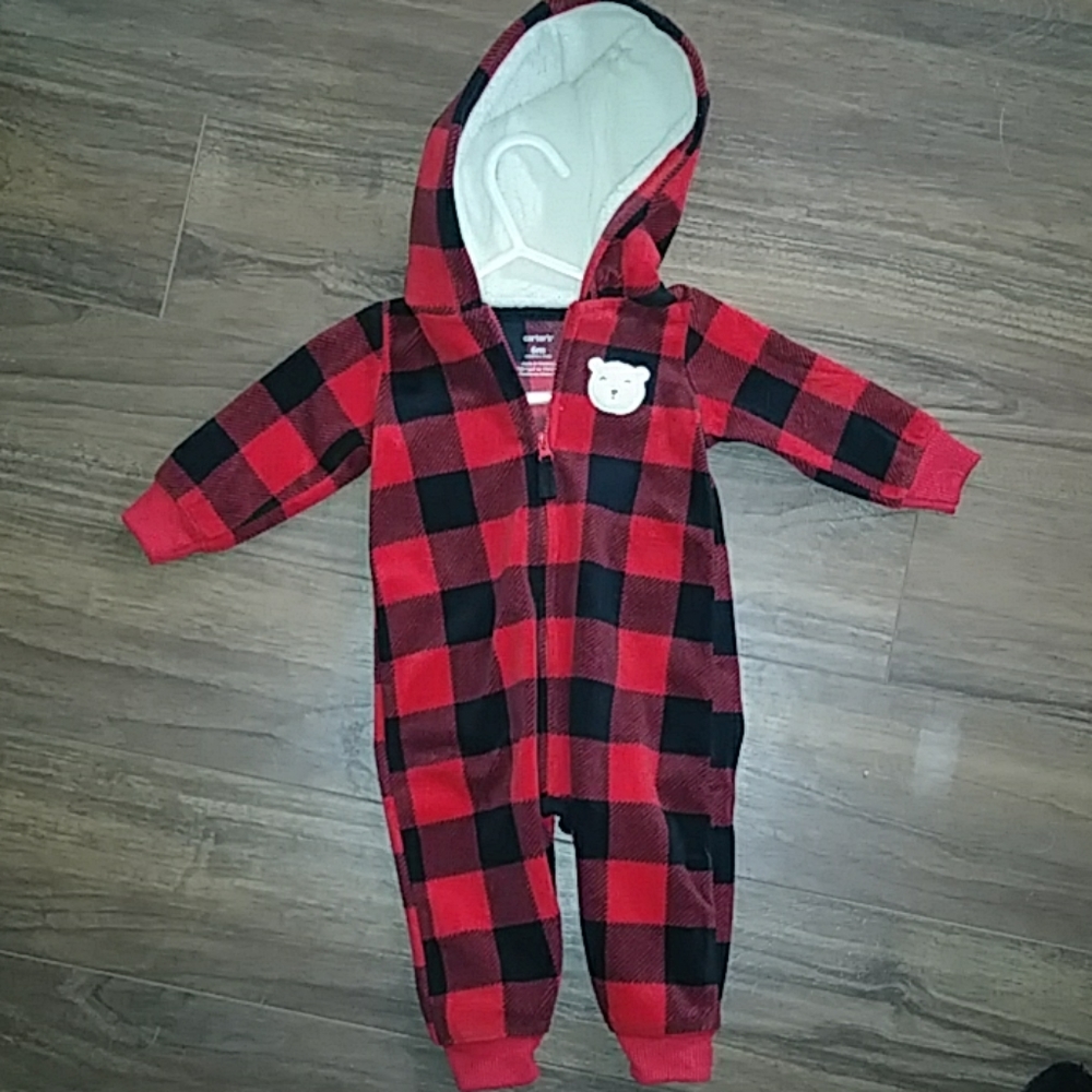 Fleece Hooded Jumpsuit